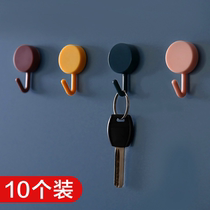 Sticking hook creative cute decoration dormitory female hook household non-perforated wall small hook strong viscose