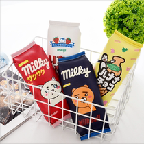 Korean creative pencil case PU pen bag stationery wholesale cartoon pen box kindergarten students small gift gift gift wholesale