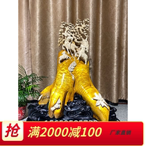 Jinsinan Xiaoye Zhennan Niu Sanyang Kaitai Wood Carving Ornament Root Carving Water Wave Figure Carving Handicraft Animal