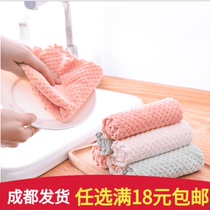 Wipe non-oil absorbent kitchen supplies household table towel non-lint dishcloth sticky oil household cleaning