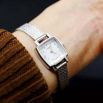 Tissot Watch Womens diamond-set square Milanese Steel belt Fritillary watch T058 109 11 036 00