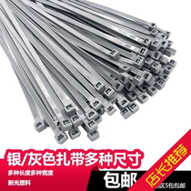 4x200 and other silver gray nylon cable ties a variety of sizes and specifications similar to dog 500 tie ties