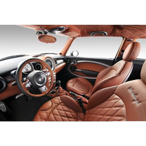 Lanzhou custom-made car bag leather seat interior roof refurbished modified fur ventilated custom door panel color change