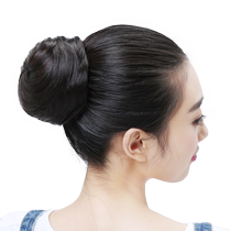 Prettiness wig Hair bag leather band straight hair bract half ball head Fashion aunt head Bud head wig