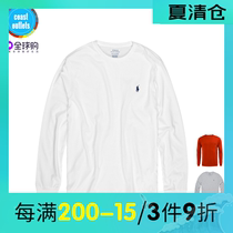 American polo ralph lauren long sleeve round neck pony logo T-shirt cotton casual base t-shirt