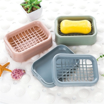 Double-layer drain grid soap box Bathroom storage Daily life gadgets Bathroom supplies Utensils small department store