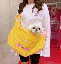 Chuu direct mail Korean official website 20 * SS FFC cute little yellow duck diagonal shoulder bag canvas bag women