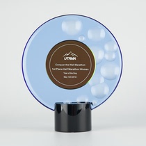 High-end creative glass medals crystal trophies medals customized retirement activities commemorative gift box lettering