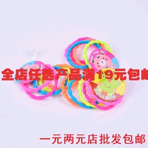 10 dress cute headgear Korean children Girl candy color JD bamboo Hairband headline hair rope hair accessories