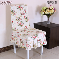 Chair cover hotel home European computer chair cover one-piece dining table and chair cushion set chair cover cloth chair foot cover