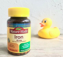  Nature Made Iron one grain with iron 65mg180 grain with a grain of 23 10 per day