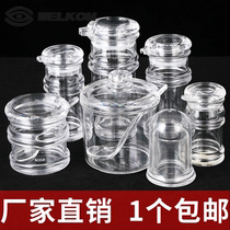 Pots filled with soy sauce vinegar containers vinegar pots Peppers pots restaurants hotel tables vinegar soy sauce bottles