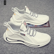 2022 new summer mens shoes 100 Lap Breathable Flying Loom Sneakers Casual Korean Version Men Sports Running Little White Shoes