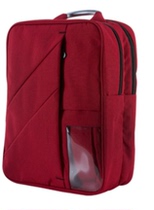 China Merchants Bank 10 yuan storm CROWN CROWN shoulder computer backpack red 15-inch men and women to work school travel