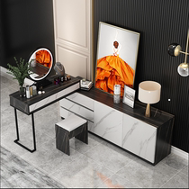 Net red light luxury wind dresser Bedroom storage cabinet One-piece TV cabinet combination Modern simple small household makeup table