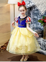 Disney Princess Princess Dress White Snow Princess Dress Birthday Dress Tutu Dress Elsa