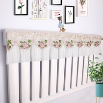 Household radiator cover anti-blackened wall Old-fashioned fabric lace heating cover Decorative dust cover cover cover cloth towel