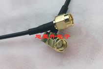 RF coaxial cable SMA male to male RG174 super soft signal line SMA-JJW male bend to straight