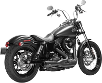 Harley Dana modified two-in-one short pipe exhaust Lulway Street Bully Arlenes Bass Exhaust 1800-1855