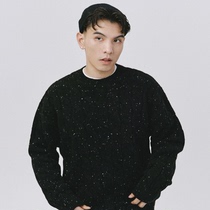 SAMESAME21AW snowflakes fluttering loose sweater men plus velvet thick foundation Joker round neck coat Tide brand autumn and winter