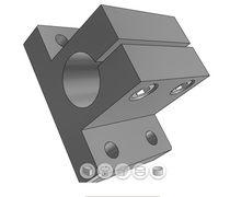 Bearing mounting bracket Vertical shaft support seat Optical shaft bracket Fixing seat Fixed optical shaft bracket Vertical shaft support