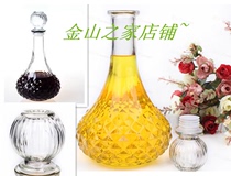 Diamond glass wine bottle red wine bottle crystal wine set white wine bottle wine bottle foreign wine bottle wine jug