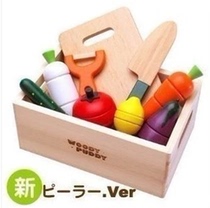 woodypuddy Japans big brand original single house cut to see wooden box vegetables childrens gift toys