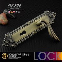 20% off clearance*Hong Kong Yubao Villa antique handle solid wood door door lock European-style bronze C5255-AB