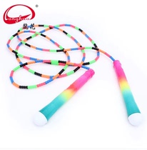 Longhua brand competitive skipping rope bead section skipping rope anti-winding rope colorful skipping rope 701 rainbow skipping rope