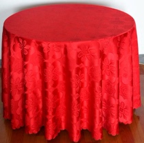 Round Table Cloth Square Dropping of color Home table cloth red flower table Bubridal wedding chemical fiber chair set to be made