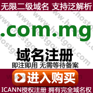   com mg domain name registration supports pan-resolution Unlimited second-level domain name Rice Madagascar website purchase