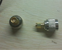 NJ SMAJ male-to-male all-Copper Adapter antenna adapter can also be used as connection line N-revolution SMA male