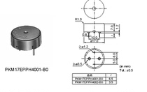 PKM17EPPH4001-B0 supply of original muRata PKM17EPPH40-B0 passive piezoelectric buzzer