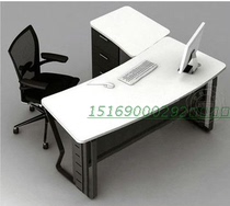 Shandong Jinan factory price direct sales simple modern boss table master table easy fashion butterfly steel Wood large class