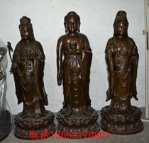 Taiwans Xianglion pure bronze Buddha statue of the western Sant Buddha Amitabha Bodhisattva bodhisattva Grand snobby to the bodhisattva Grand.