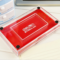  Able 9864 Fast Dry Inds Quick Dry Inprint Clay Plastic Transparent Cover Office Finance Indidae Ruby Red