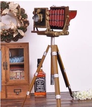 Retro Brown Kodak tripod camera model window decoration photography props decoration