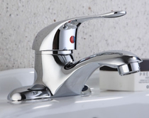 Wash basin basin basin two-hole hot and cold faucet all copper single-handle double-hole three-hole faucet