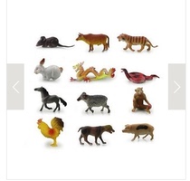 12 Zodiac animal simulation model toy 12 Zodiac doll Soft doll 12 Zodiac cartoon