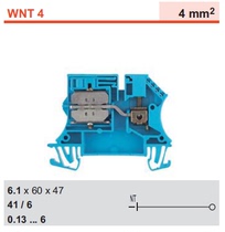 WNT 4 10X3 Weidmüller Zero Wire Terminal Block 1010780000