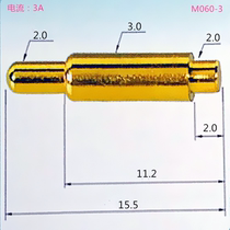 3A high current conductive spring thimble mobile phone battery thimble copper pin pin terminal customization 3 0*15 5mm