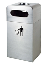 English ash bucket creative trash can stainless steel Peel bucket elevator entrance trash can outdoor storage bucket promotion