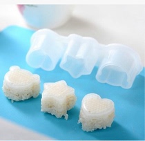 Japan Import Rice Group Rice Mold Die Sushi Sushi Kit suite Pendulum Disc Decorated with flower and flower hem Spurs decoration