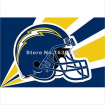 Foreign trade Olive San Diego Lightning Flag NFL San Diego Chargers Helmet Flag