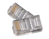 Super-five-type crystal head network cable joint