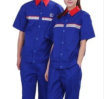 gas station anti-static work clothes sinopec work clothes summer clothes sinopec gas station anti-static short sleeve