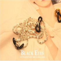 GLASSES CHAIN HANGING ROPE TITANIUM METAL FASHION HANGING NECK CHAIN EYE ACCESSORIES ANTI-SLIP WITH RETRO LORETTA CHAIN SUB ROPE