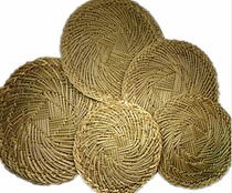 Steamer grass mat encrypted small grass mat round steamer mat straw mat 16-53cm bamboo steamer