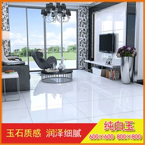 Living Room Bedroom Floor Tiles Pure White Full Throw Glazed 600800 Interior Restaurant Hall floor Brick Background Wall