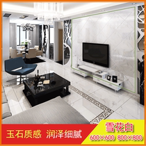 Living Room Bedroom Floor Tiles Full Throw Glazed 600800 Interior Restaurant Hall floor Brick Background Wall Snowflake White